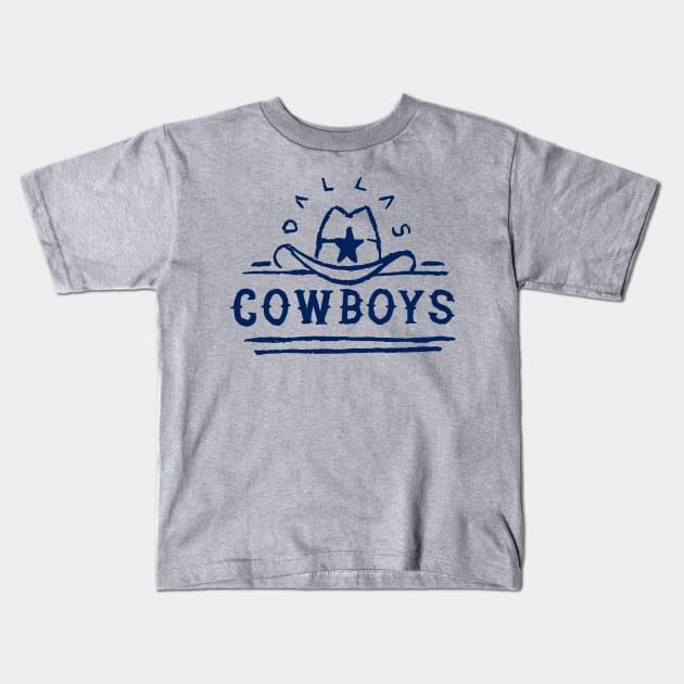 Dallas Cowbooooys 07 Kids T-Shirt by Very Simple Graph